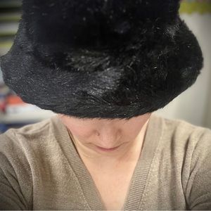 Vintage 90s Furry Bucket Hat